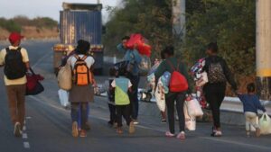 Migrante venezolana