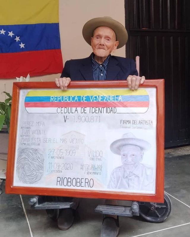Récord Guinness reconoce a un venezolano como hombre más viejo del mundo